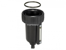 Topring 52.813 - 130.1 ml Zinc Bowl With Level Indicator for Filter, Coalescing Filter and Filter Regulator
