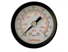 Topring 55.121 - 1-1/2 In. Steel Dry Gauge 0 to 160 PSI
