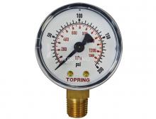Topring 55.150 - 1-1/2 In. Steel Dry Gauge 0 to 200 PSI