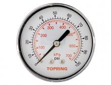 Topring 55.440 - 2-1/2 In. Steel Dry Gauge 0 to 100 PSI