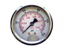 Topring 55.753 - 2 1/2 In. Stainless Steel Liquid Filled Pressure Gauge With Glycerin 0 to 1500 PSI