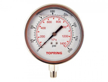 Topring 55.83 - Liquid Gauge 2-1/2" - 1/4NPT LM 0-200 SS