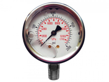 Topring 55.86 - Liquid Gauge 2-1/2" - 1/4NPT LM 0-2000 SS