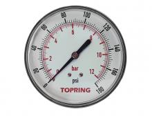 Topring 63.693 - 80 mm Pressure Gauge 7 to 180 PSI