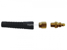 Topring 78.825 - Brass Swivel Adapter 1/4 I.D. to 1/4 (M) NPT With Bend Restrictor