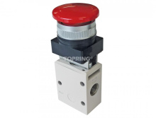 Topring 80.902 - 3/2-Way Manual Valve With Button 1/4 (F) NPT