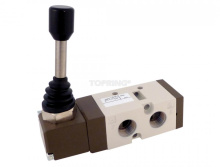 Topring 80.845 - 5/2-Way Manual Valve With Spring Lever 1/2 (F) NPT