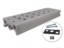 Topring 80.978.06 - 6 Station Manifold Base 3/8 (F) NPT