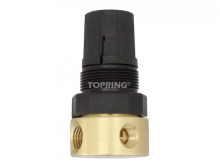 Topring 85.402 - Brass Adjustable Pressure Relief Valve 0 to 15 PSI