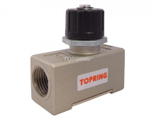 Topring 85.525 - Aluminum Flow Control Valve for Cylinder 1/4 (F) NPT