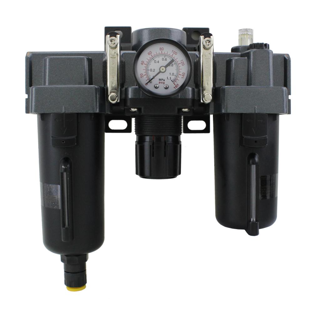 EXELAIRâ„¢ by Milton FRL Air Filter Regulator and Lubricator System - 3/8 NPT (EX45FRL40A-03M)<span class=' ItemWarning' style='display:block;'>Item is usually in stock, but we&#39;ll be in touch if there&#39;s a problem<br /></span>