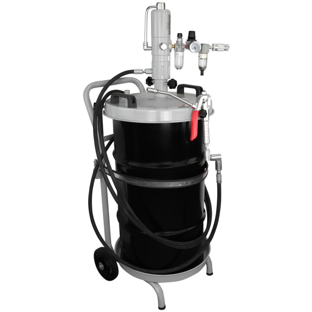 45:1 Grease Pump For 120 Lbs. Kegs Package W/Cart<span class=' ItemWarning' style='display:block;'>Item is usually in stock, but we&#39;ll be in touch if there&#39;s a problem<br /></span>
