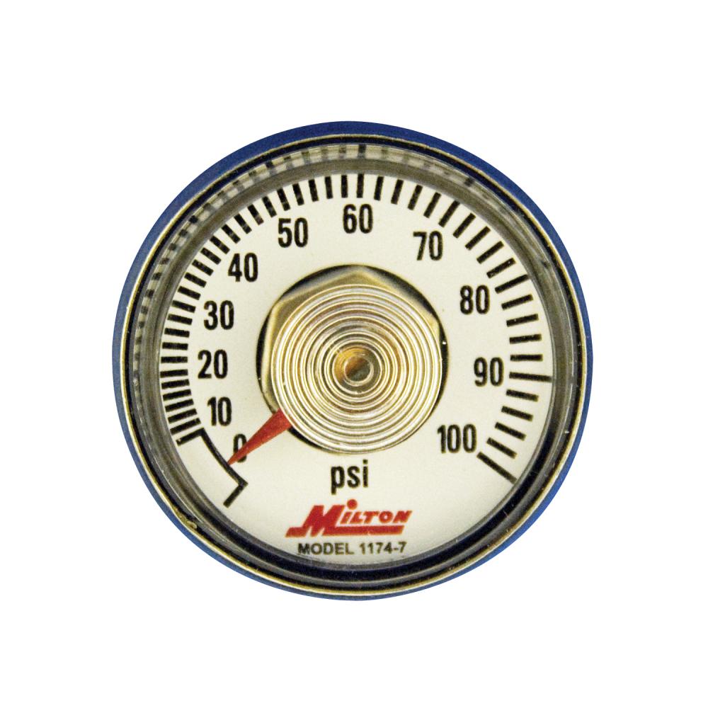 Gage 1/4&#34; NPT, 0-100<span class=' ItemWarning' style='display:block;'>Item is usually in stock, but we&#39;ll be in touch if there&#39;s a problem<br /></span>