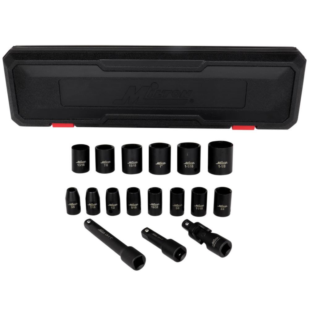 1/2Dr3/8&#34;1-1/8&#34; Sh Skt Set17 pc<span class=' ItemWarning' style='display:block;'>Item is usually in stock, but we&#39;ll be in touch if there&#39;s a problem<br /></span>