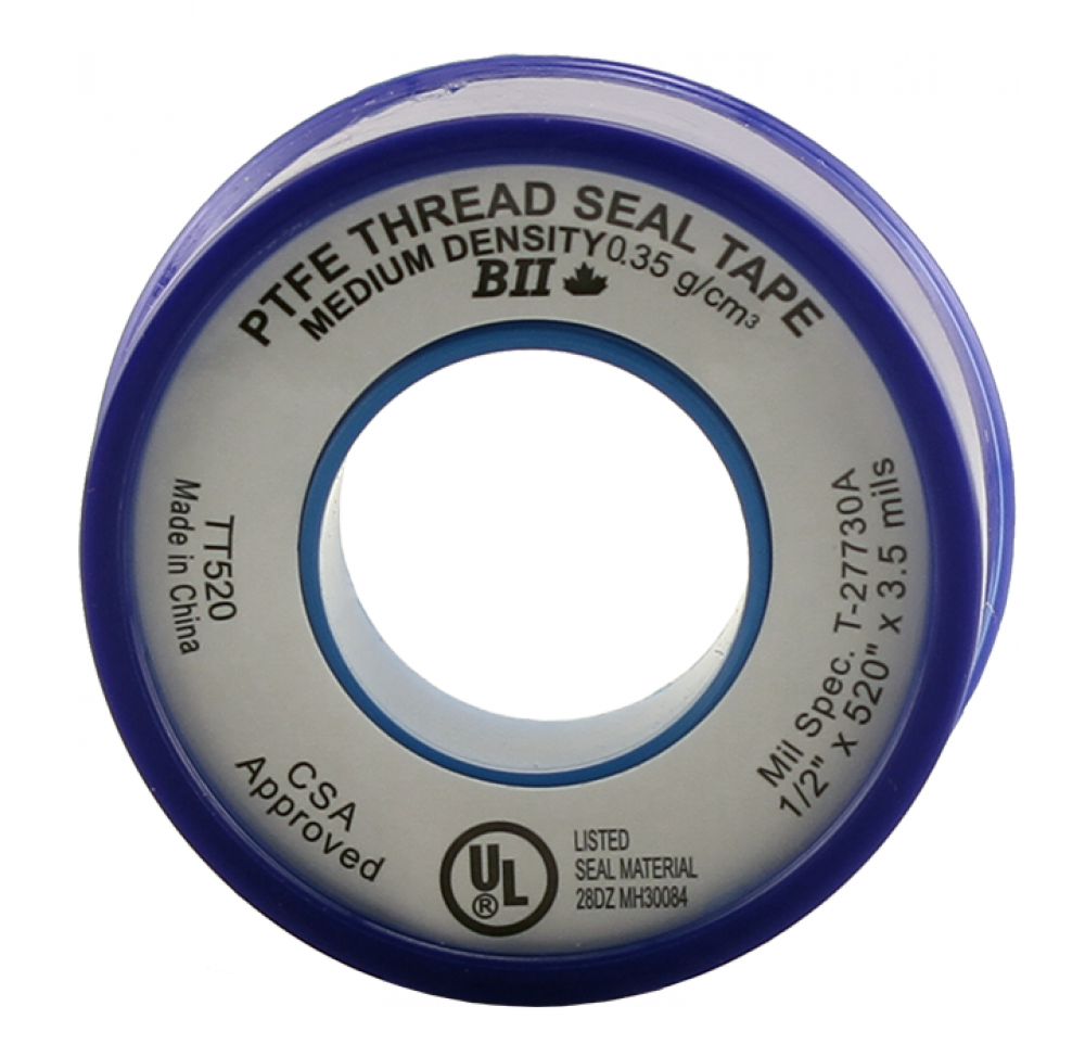 1/2&#34; x 520&#34; x .0035&#34; PTFE TAPE<span class=' ItemWarning' style='display:block;'>Item is usually in stock, but we&#39;ll be in touch if there&#39;s a problem<br /></span>