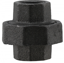 Boshart Industries BL3U-05 - 300LB - 1/2" UNION - BLACK