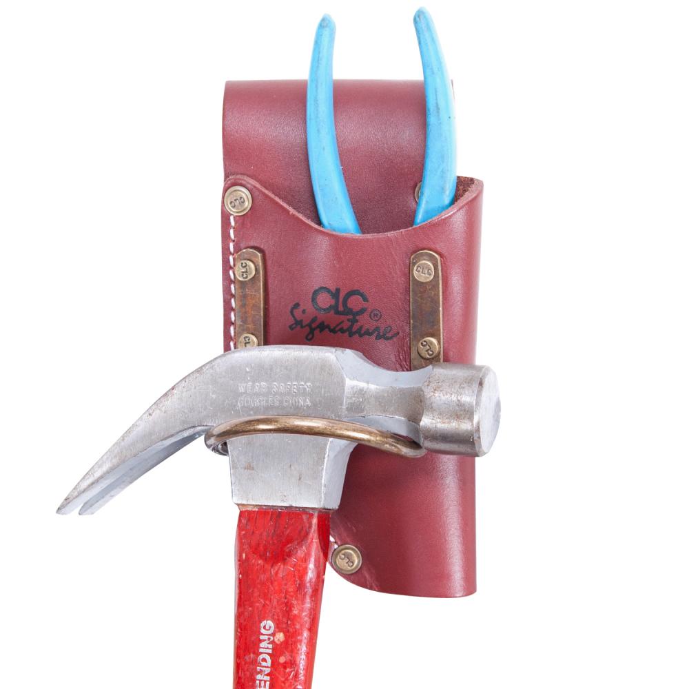 HEAVY-DUTY LEATHER HAMMER/TOOL HOLDER - 1 POCKET<span class=' ItemWarning' style='display:block;'>Item is usually in stock, but we&#39;ll be in touch if there&#39;s a problem<br /></span>