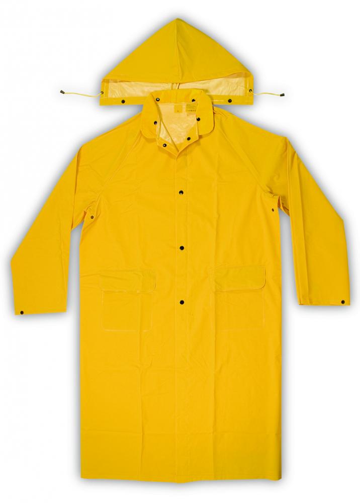 2 PIECE HEAVYWEIGHT PVC TRENCH COAT - YELLOW - (.35mm PVC) - M<span class=' ItemWarning' style='display:block;'>Item is usually in stock, but we&#39;ll be in touch if there&#39;s a problem<br /></span>