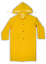 Kunys Leather R105L - 2 PIECE HEAVYWEIGHT PVC TRENCH COAT - YELLOW - (.35mm PVC) - L