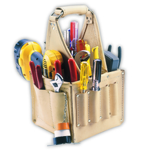 Kunys Leather EL740 - ELECTRICAL & MAINTENANCE TOOL CARRIER - 17 POCKETS
