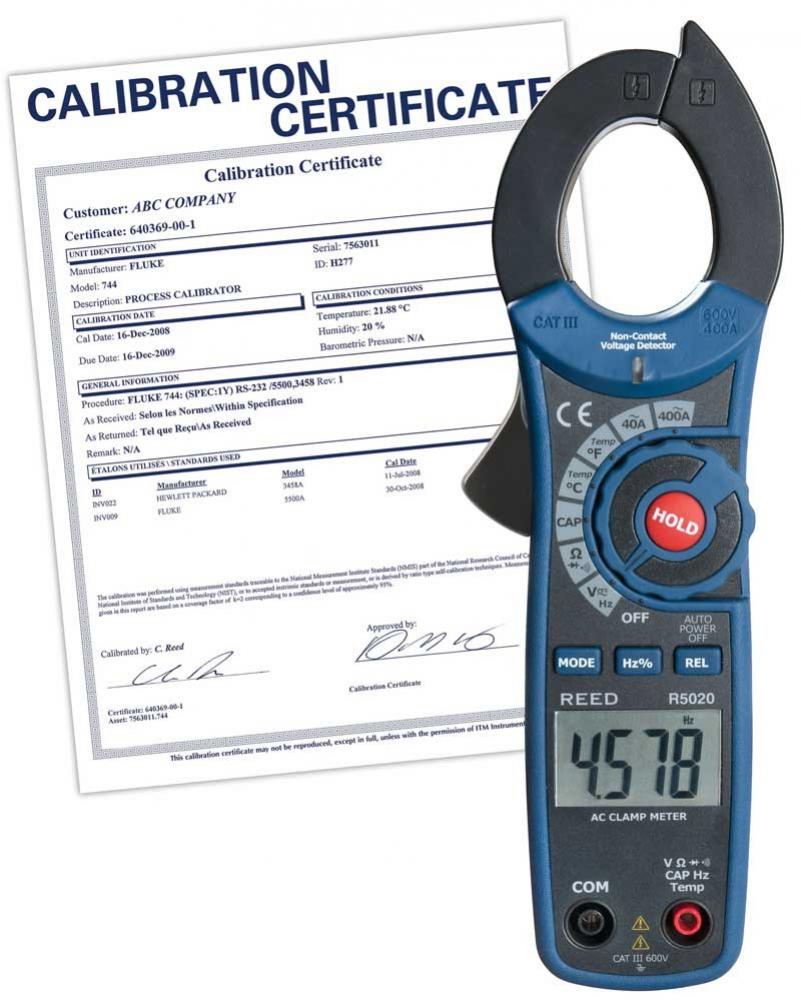 REED R5020 400A AC Clamp Meter with Temperature and Non-Contact Voltage Detector<span class=' ItemWarning' style='display:block;'>Item is usually in stock, but we&#39;ll be in touch if there&#39;s a problem<br /></span>