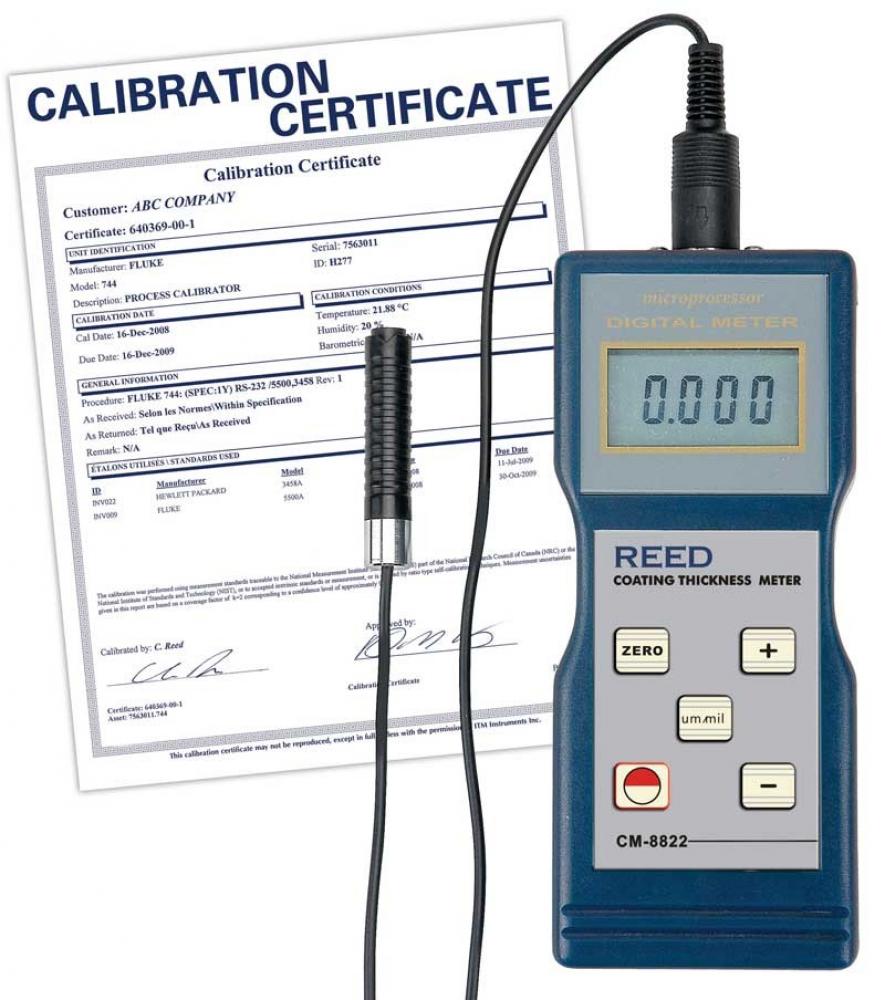 REED CM-8822-NIST Coating Thickness Gauge<span class=' ItemWarning' style='display:block;'>Item is usually in stock, but we&#39;ll be in touch if there&#39;s a problem<br /></span>
