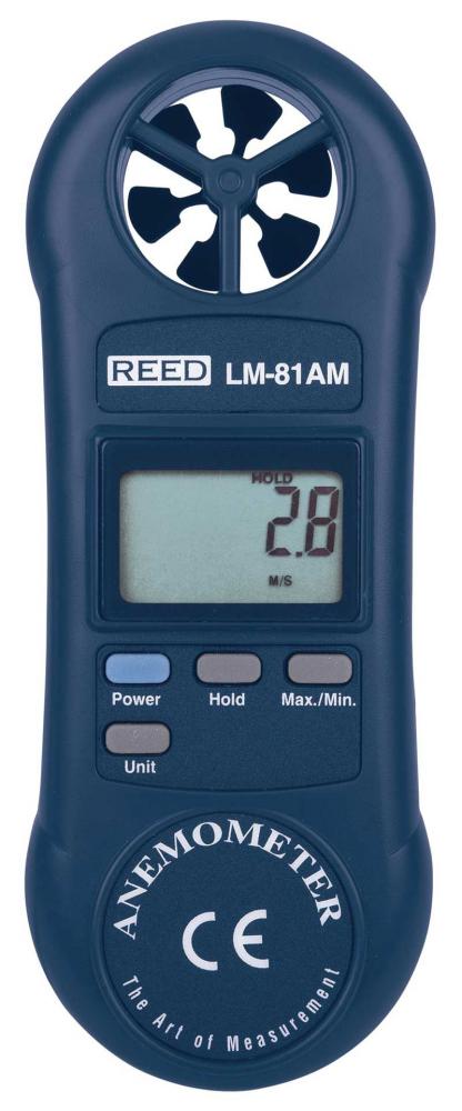 REED LM-81AM Compact Vane Anemometer<span class=' ItemWarning' style='display:block;'>Item is usually in stock, but we&#39;ll be in touch if there&#39;s a problem<br /></span>