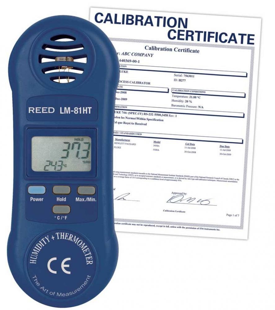 REED LM-81HT Thermo-Hygrometer<span class=' ItemWarning' style='display:block;'>Item is usually in stock, but we&#39;ll be in touch if there&#39;s a problem<br /></span>