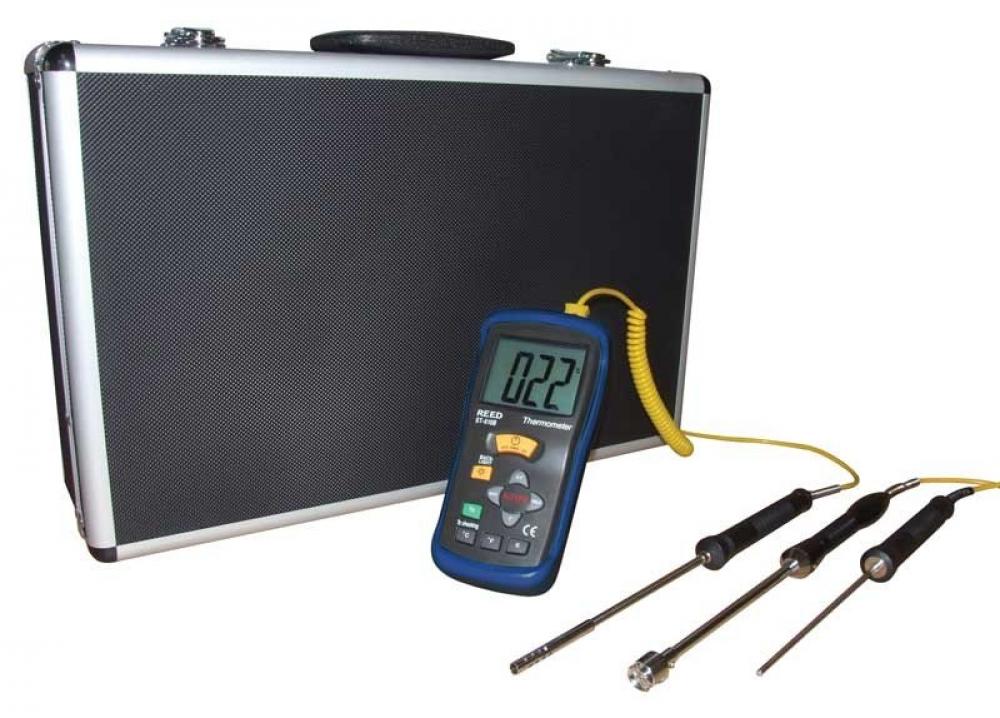 REED ST-610BDELUXE Deluxe Thermometer Kit with 3 Probes and Case<span class=' ItemWarning' style='display:block;'>Item is usually in stock, but we&#39;ll be in touch if there&#39;s a problem<br /></span>