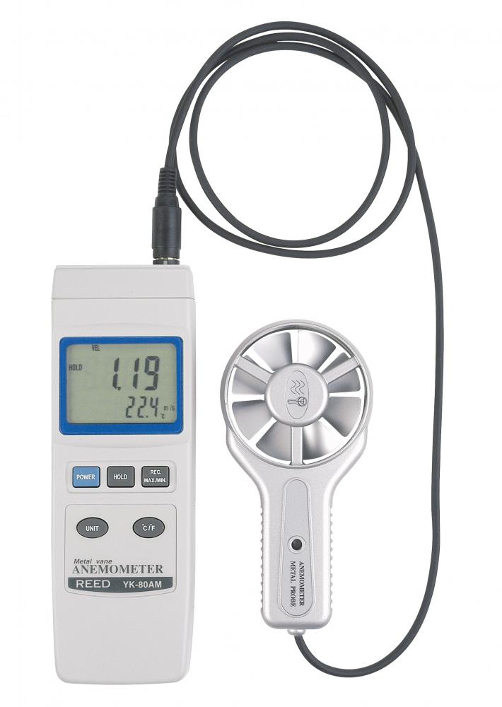 REED YK-80AM Rotating Vane Thermo-Anemometer<span class=' ItemWarning' style='display:block;'>Item is usually in stock, but we&#39;ll be in touch if there&#39;s a problem<br /></span>