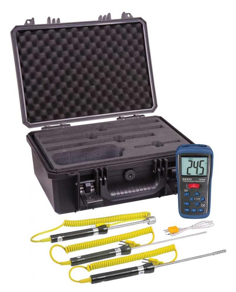REED R2400-KIT Thermocouple Thermometer Kit<span class=' ItemWarning' style='display:block;'>Item is usually in stock, but we&#39;ll be in touch if there&#39;s a problem<br /></span>