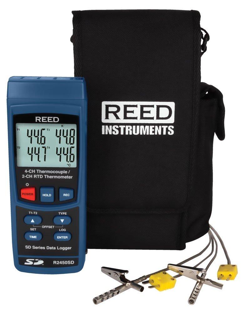 REED R2450SD-KIT6 Data Logging Thermometer with 2 Oven/Freezer Thermocouple Probes<span class=' ItemWarning' style='display:block;'>Item is usually in stock, but we&#39;ll be in touch if there&#39;s a problem<br /></span>