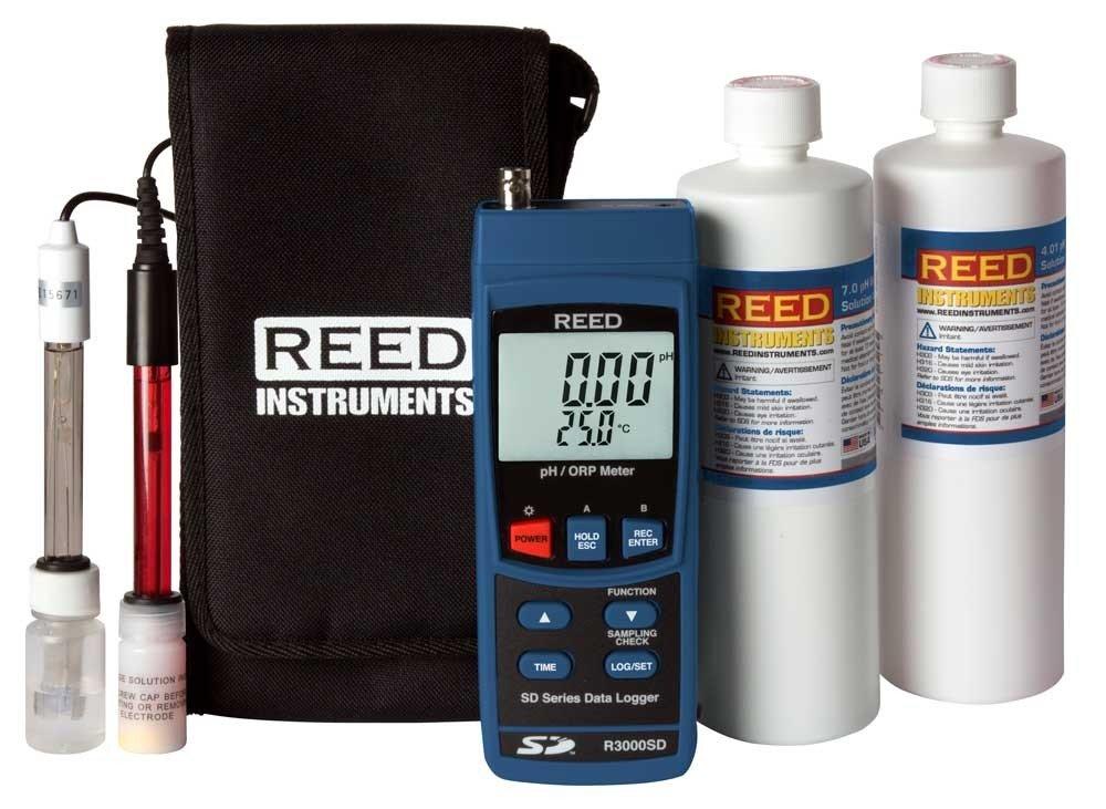 REED R3000SD-KIT2 Data Logging pH/ORP Meter with Electrodes and Buffer Solution<span class=' ItemWarning' style='display:block;'>Item is usually in stock, but we&#39;ll be in touch if there&#39;s a problem<br /></span>