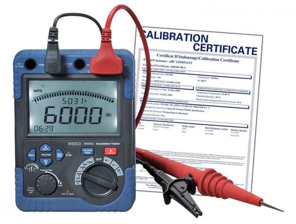 REED R5002-NIST Digital High Voltage Insulation Tester<span class=' ItemWarning' style='display:block;'>Item is usually in stock, but we&#39;ll be in touch if there&#39;s a problem<br /></span>