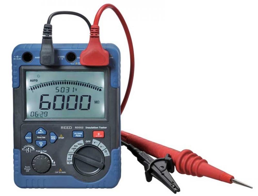 REED R5002 Digital High Voltage Insulation Tester<span class=' ItemWarning' style='display:block;'>Item is usually in stock, but we&#39;ll be in touch if there&#39;s a problem<br /></span>