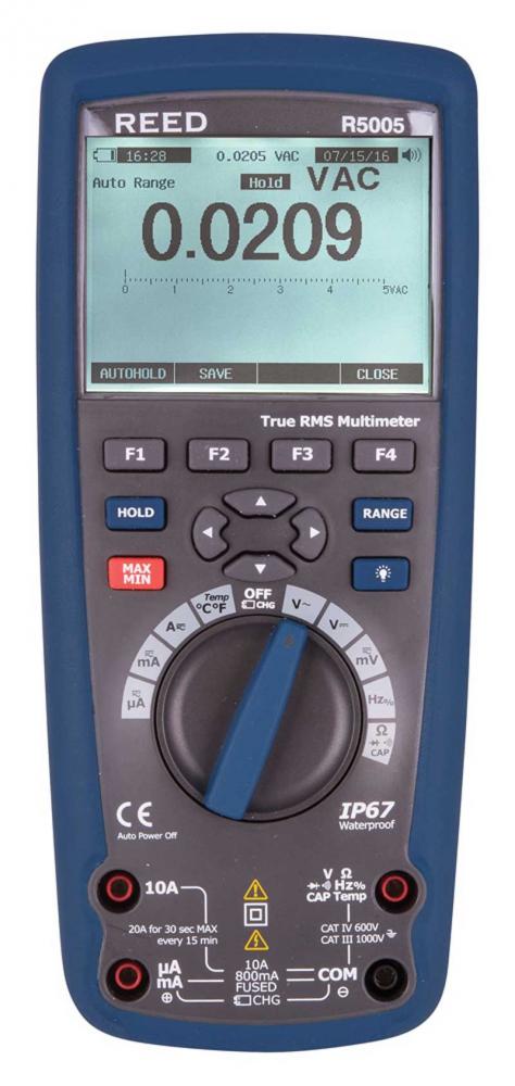 REED R5005 True RMS Industrial Multimeter with Bluetooth<span class=' ItemWarning' style='display:block;'>Item is usually in stock, but we&#39;ll be in touch if there&#39;s a problem<br /></span>