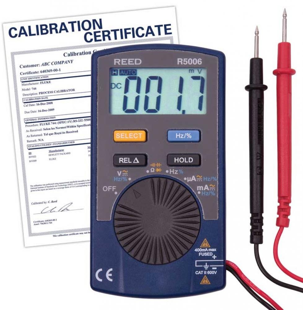 REED R5006 Autoranging Pocket Multimeter<span class=' ItemWarning' style='display:block;'>Item is usually in stock, but we&#39;ll be in touch if there&#39;s a problem<br /></span>