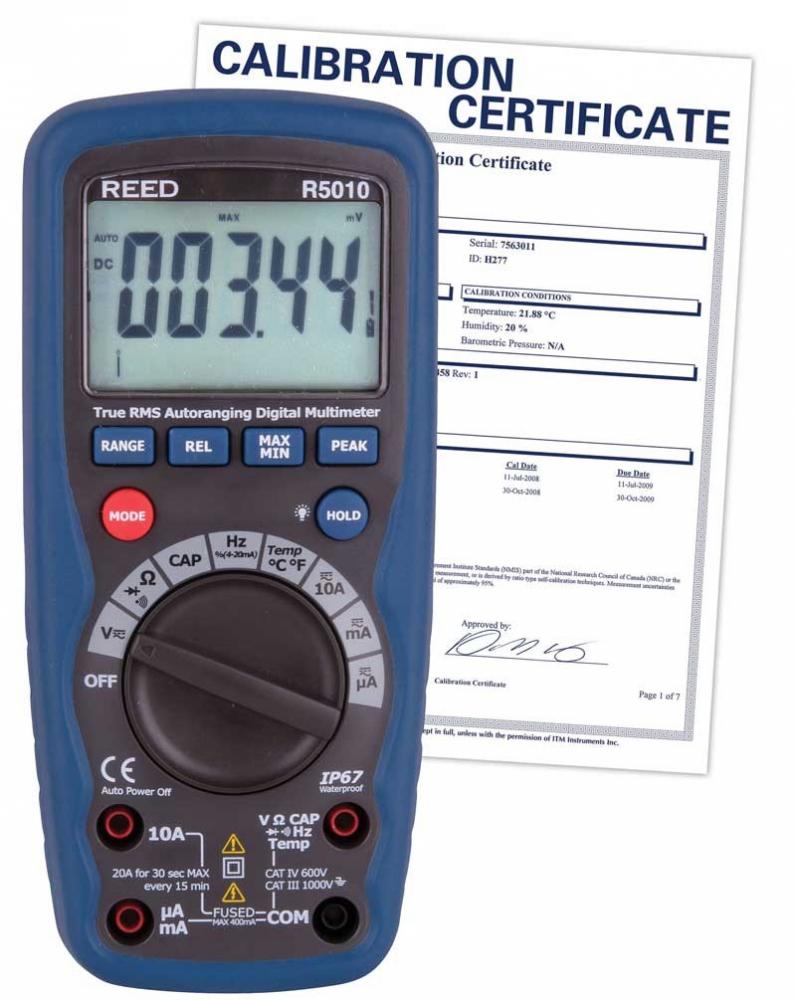 REED R5010 True RMS Digital Multimeter<span class=' ItemWarning' style='display:block;'>Item is usually in stock, but we&#39;ll be in touch if there&#39;s a problem<br /></span>