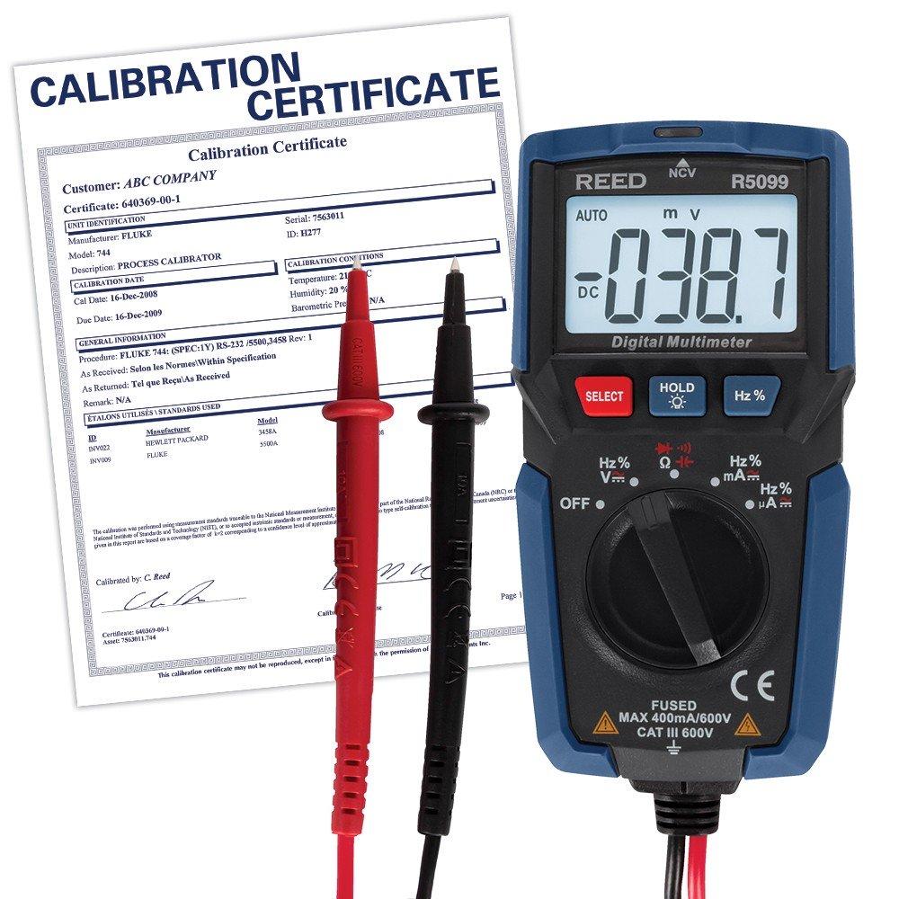 REED R5099-NIST Compact Multimeter with NCV<span class=' ItemWarning' style='display:block;'>Item is usually in stock, but we&#39;ll be in touch if there&#39;s a problem<br /></span>