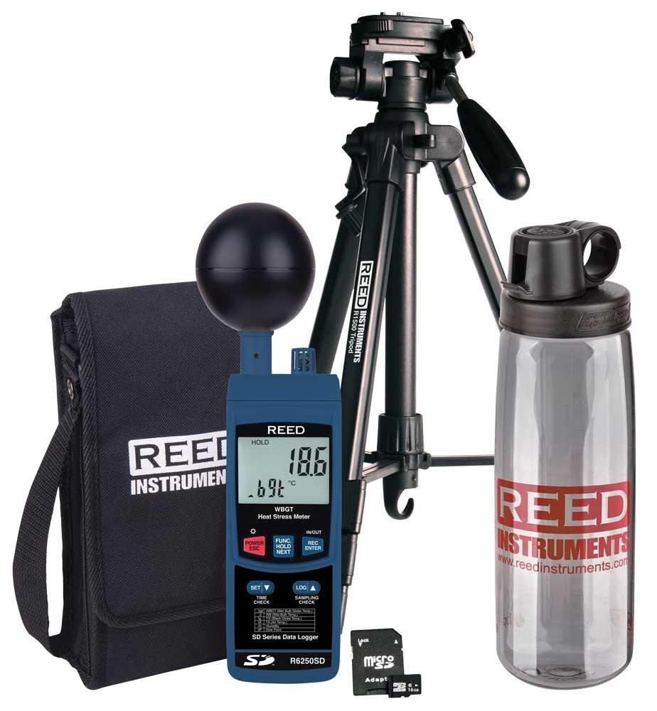 REED R6250SD-KIT3 Data Logging Heat Stress Meter Kit<span class=' ItemWarning' style='display:block;'>Item is usually in stock, but we&#39;ll be in touch if there&#39;s a problem<br /></span>
