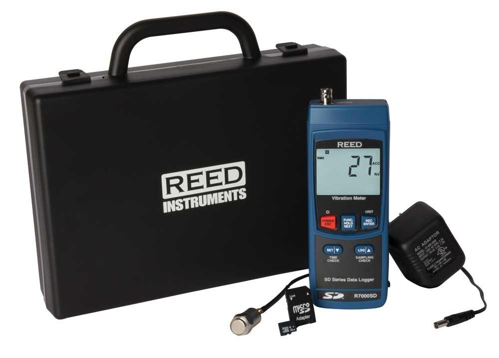 REED R7000SD-KIT Data Logging Vibration Meter with Power Adapter and SD Card<span class=' ItemWarning' style='display:block;'>Item is usually in stock, but we&#39;ll be in touch if there&#39;s a problem<br /></span>