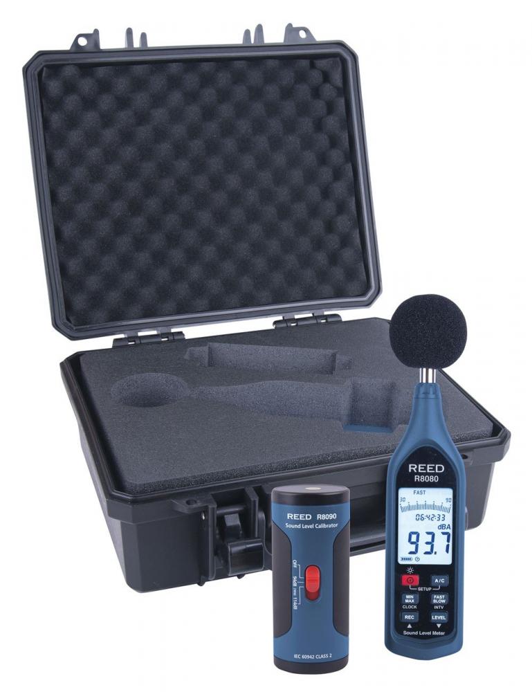 REED R8080-KIT Data Logging Sound Level Meter and Calibrator Kit<span class=' ItemWarning' style='display:block;'>Item is usually in stock, but we&#39;ll be in touch if there&#39;s a problem<br /></span>