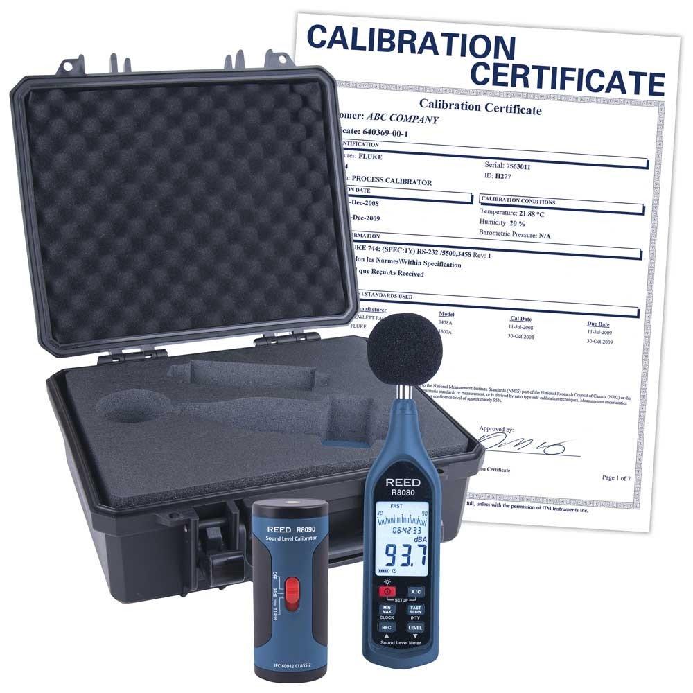 REED R8080-KIT-NIST Data Logging Sound Level Meter and Calibrator Kit<span class=' ItemWarning' style='display:block;'>Item is usually in stock, but we&#39;ll be in touch if there&#39;s a problem<br /></span>