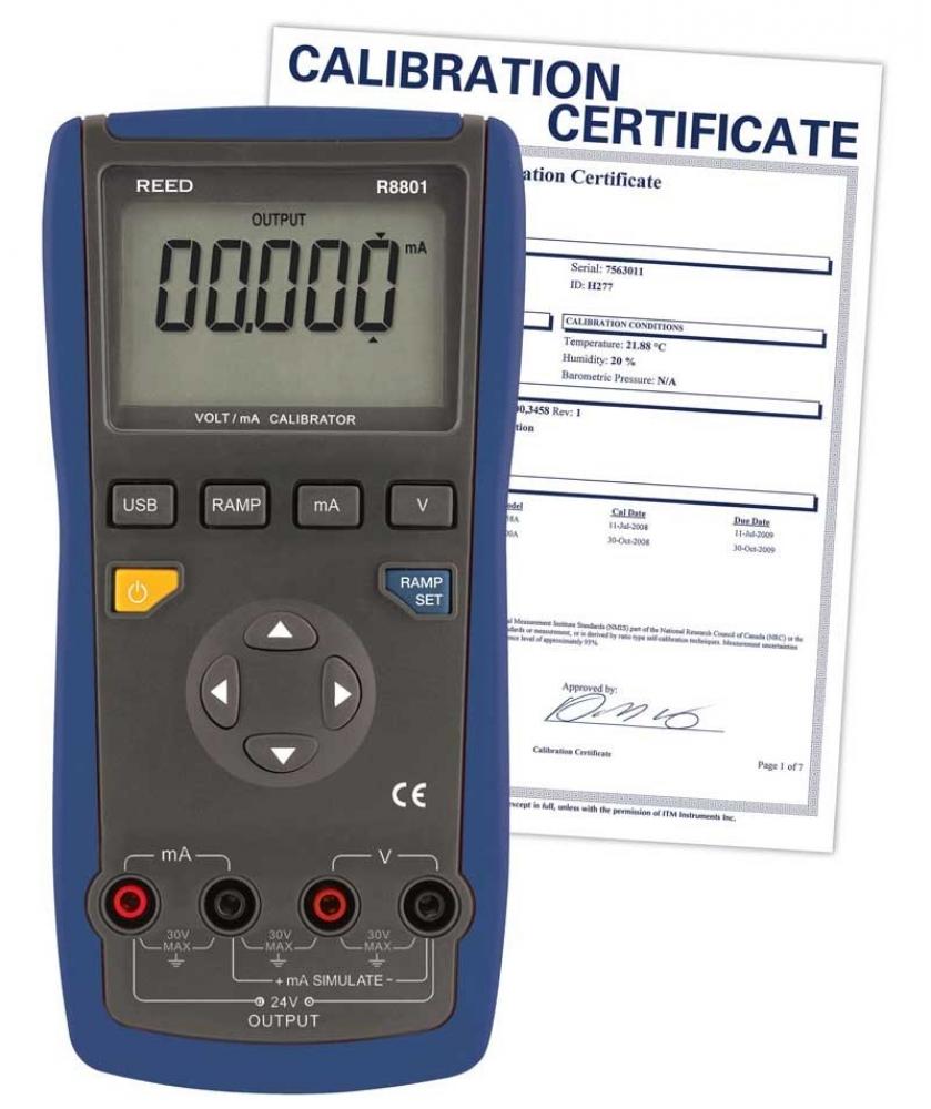 REED R8801 Voltage/Current Calibrator<span class=' ItemWarning' style='display:block;'>Item is usually in stock, but we&#39;ll be in touch if there&#39;s a problem<br /></span>