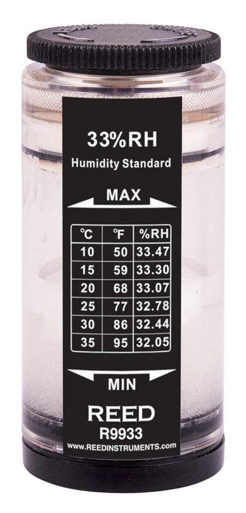 REED R9933 Humidity Calibration Standard, 33%<span class=' ItemWarning' style='display:block;'>Item is usually in stock, but we&#39;ll be in touch if there&#39;s a problem<br /></span>