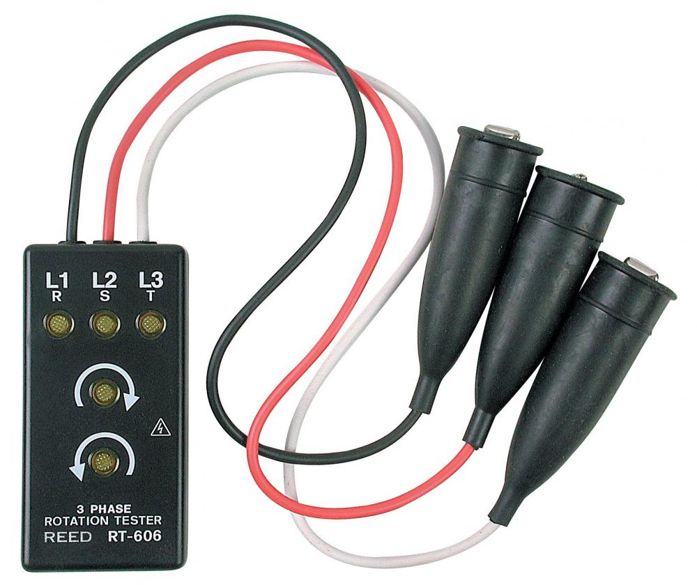REED RT-606 Phase/Rotation Tester<span class=' ItemWarning' style='display:block;'>Item is usually in stock, but we&#39;ll be in touch if there&#39;s a problem<br /></span>