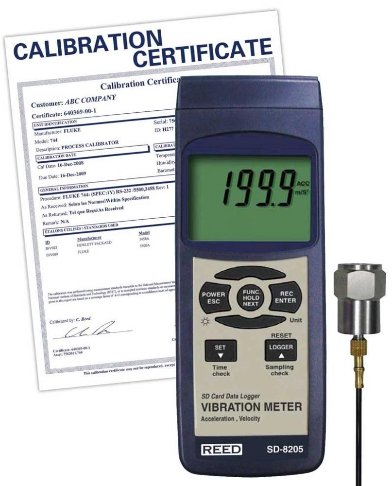 REED SD-8205 Vibration Meter/Data Logger<span class=' ItemWarning' style='display:block;'>Item is usually in stock, but we&#39;ll be in touch if there&#39;s a problem<br /></span>