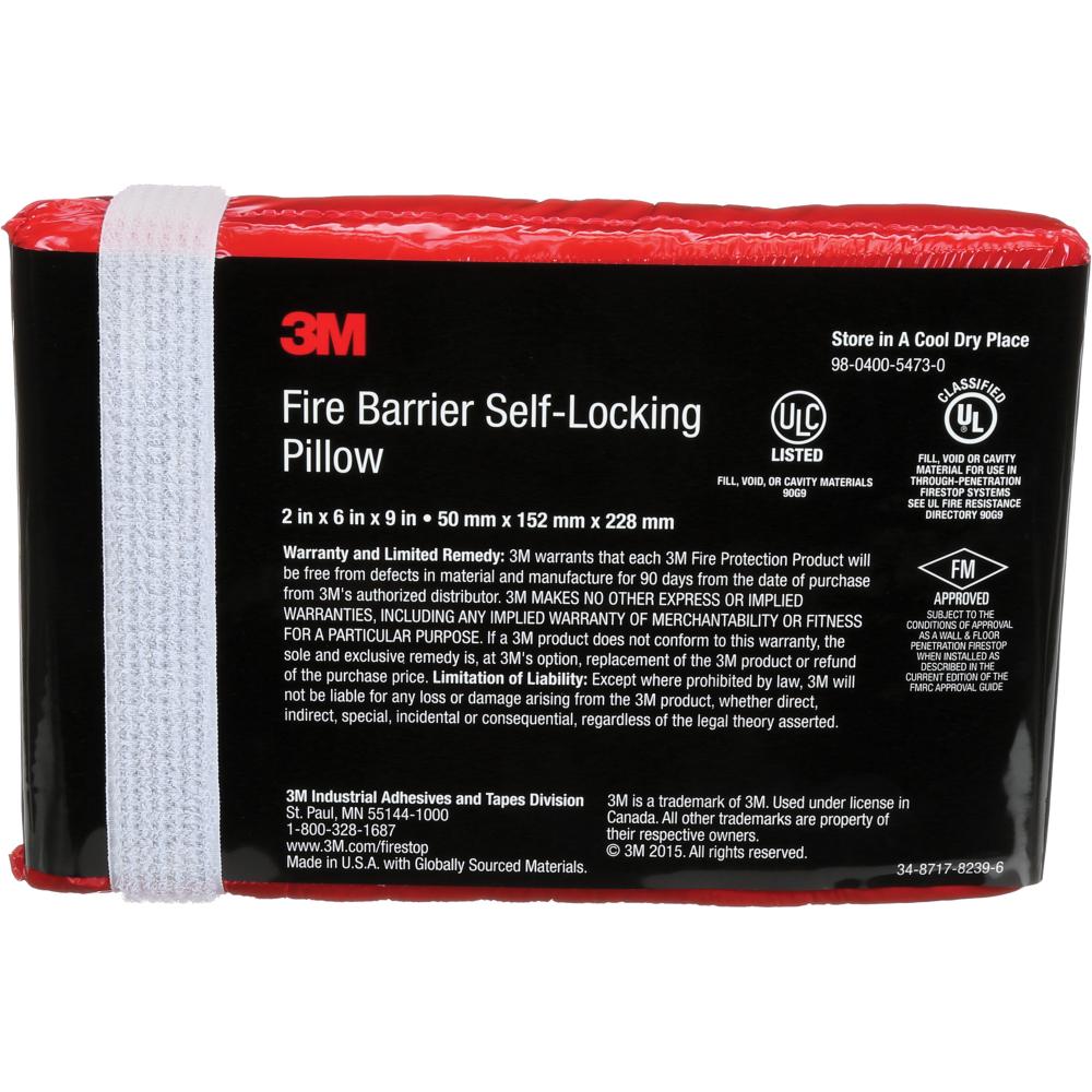 Fire Barrier Self-Locking Pillow<span class=' ItemWarning' style='display:block;'>Item is usually in stock, but we&#39;ll be in touch if there&#39;s a problem<br /></span>