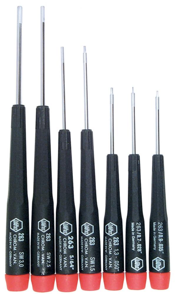 Precision Hex Metric Screwdrivers 7 Piece Set<span class=' ItemWarning' style='display:block;'>Item is usually in stock, but we&#39;ll be in touch if there&#39;s a problem<br /></span>