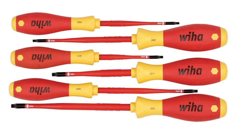 Insulated SoftFinish® SlimLine Security Torx® Screwdriver 6pc Set<span class=' ItemWarning' style='display:block;'>Item is usually in stock, but we&#39;ll be in touch if there&#39;s a problem<br /></span>